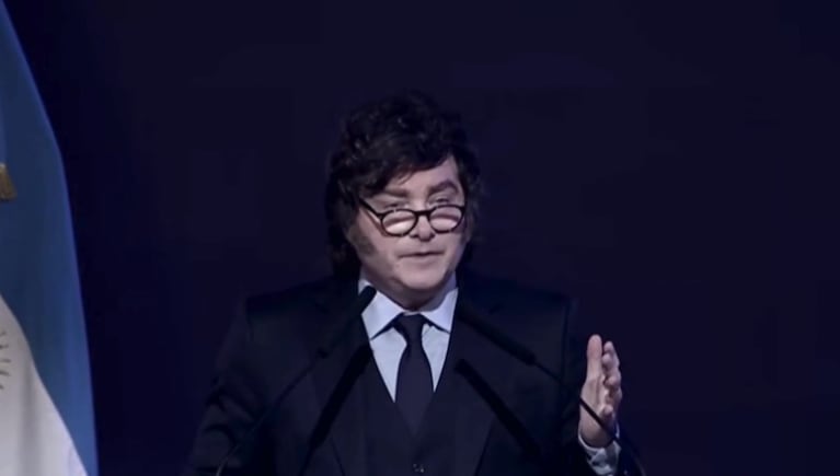 El presidente dio el discurso de cierre del evento.