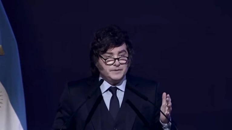 El presidente dio el discurso de cierre del evento.