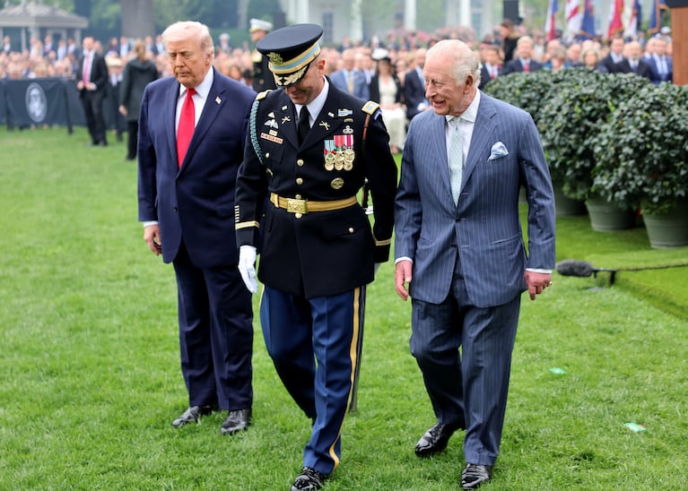 El presidente Donald Trump y el rey Carlos III.