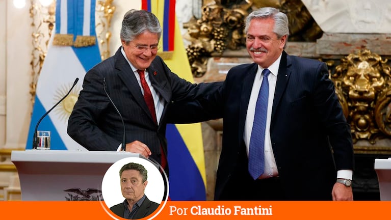 El presidente ecuatoriano Guillermo Lasso en una visita a la Argentina.