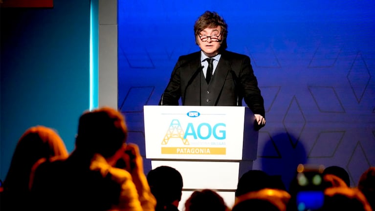 El presidente Javier Milei en la apertura de la Expo Argentina Oil & Gas Patagonia 2026.