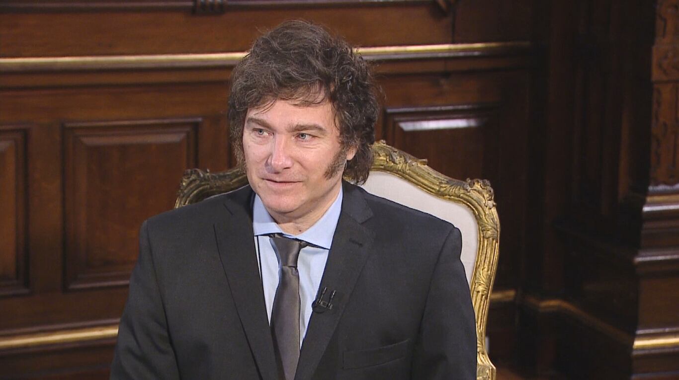 El Presidente Javier Milei. (Foto: captura TN)