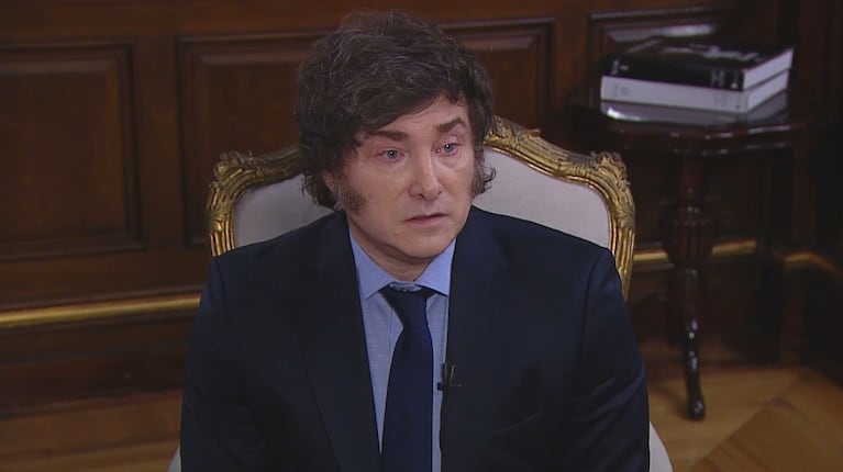 El presidente Javier Milei. (Foto: captura TN)