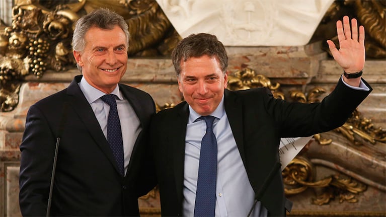 El presidente Macri y el ministro de Hacienda, Nicolás Dujovne.
