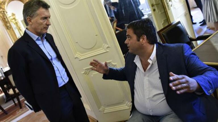 El presidente Macri y el ministro Jorge Triaca.