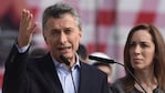 El Presidente Macri y la gobernadora María Eugenia Vidal.