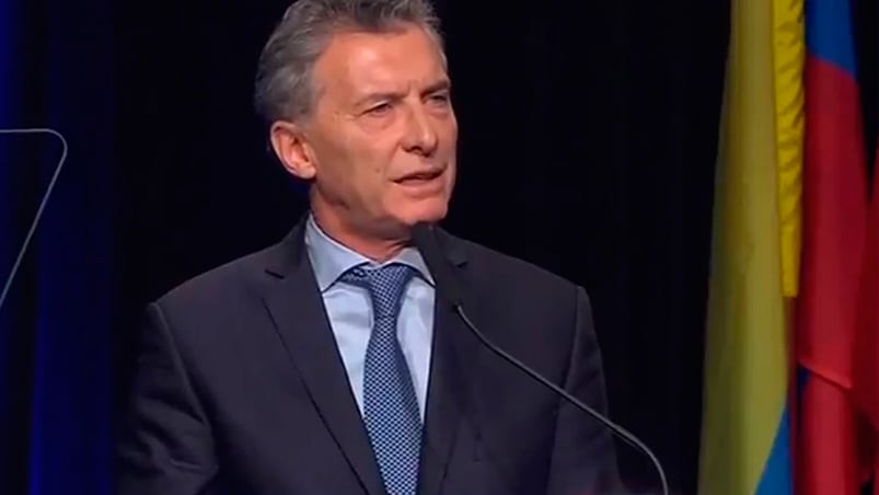 El Presidente Mauricio Macri en la Asamblea Aual del BID que volvió a realizarse en el pais.