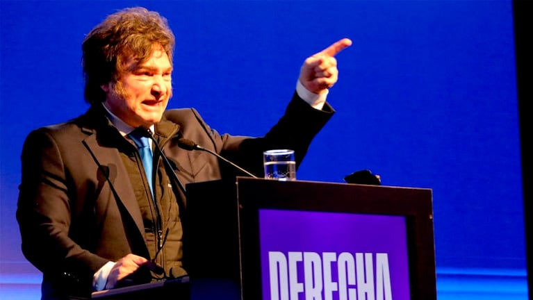 El presidente Milei en la Derecha Fest en Córdoba.