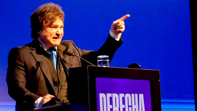 El presidente Milei en la Derecha Fest en Córdoba.