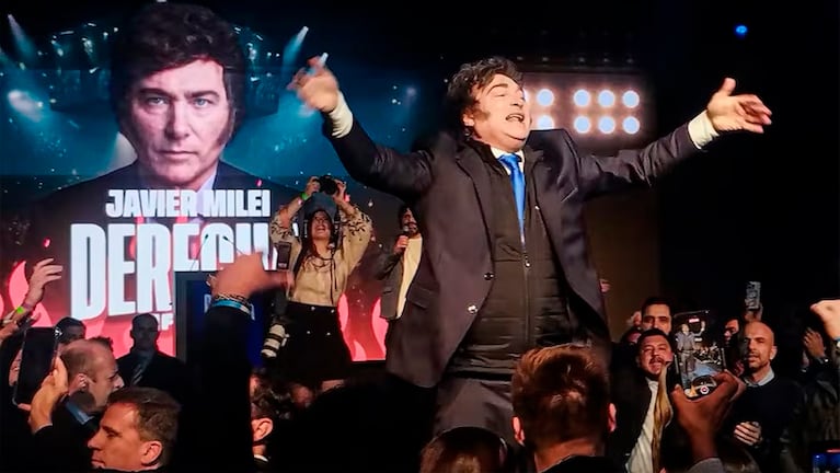 El presidente Milei en la Derecha Fest en Córdoba.