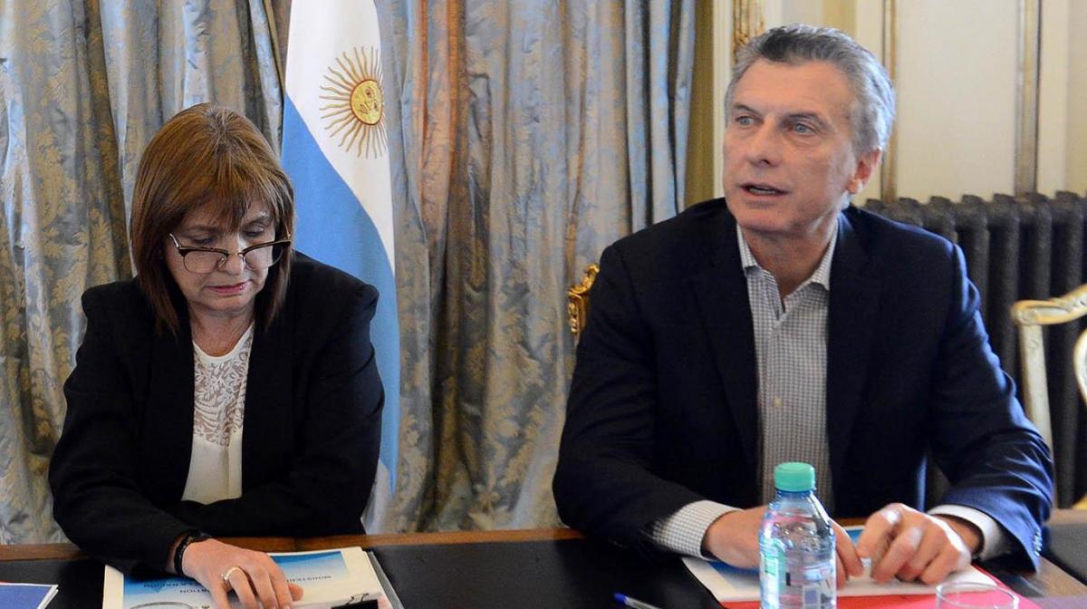 El Presidente respaldó a la ministra de Seguridad, Patricia Bullrich.