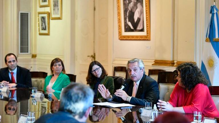 El presidente y la ministra de Economía en su último encuentro.