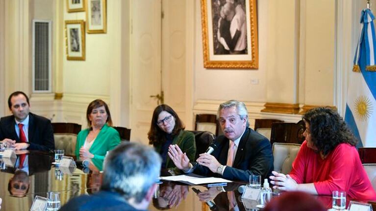 El presidente y la ministra de Economía en su último encuentro. 