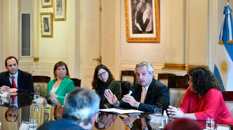 El presidente y la ministra de Economía en su último encuentro.
