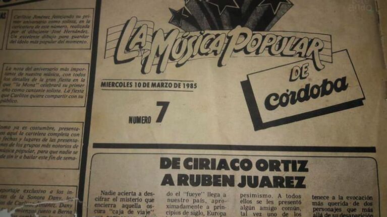 El primer aniversario solista de La Mona en la revista "La música popular".