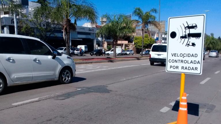 El primer control ubicado sobre Av. Sabattini.