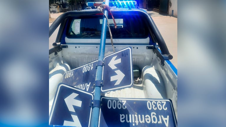 El procedimiento policial se realizó avenida Renault y Orione. 
