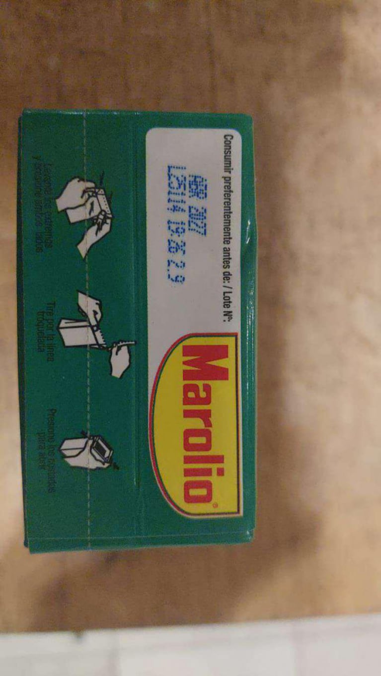 El producto que podría estar contaminado.