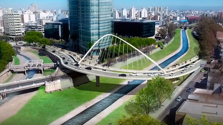 El proyecto: el puente será curvo y estaría finalizado a fines de 2019.