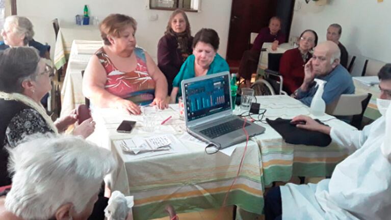 El proyecto llenó de ganas y alegría a los residentes del geriátrico de Carlos Paz.