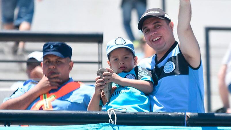 El público celeste colmó el Gigante en el partido ante Independiente. Foto: Lucio Casalla / ElDoce.tv