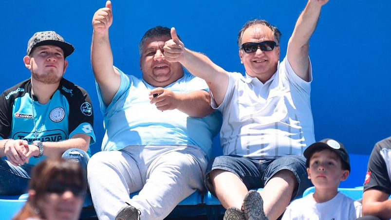 El público celeste colmó el Gigante en el partido ante Independiente. Foto: Lucio Casalla / ElDoce.tv