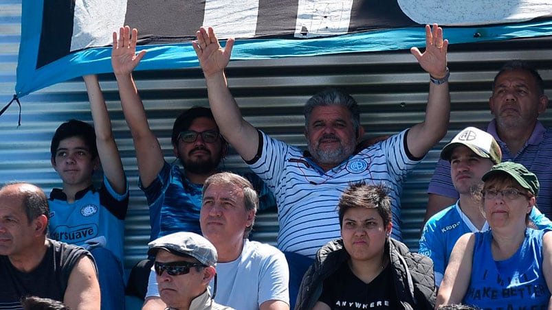 El público celeste colmó el Gigante en el partido ante Independiente. Foto: Lucio Casalla / ElDoce.tv