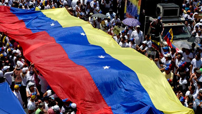 El pueblo venezolano en contra del gobierno de Maduro. (Foto: AFP)