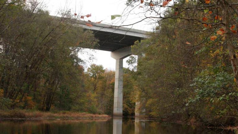 El puente desde donde se suicidó está protegido con una valla.