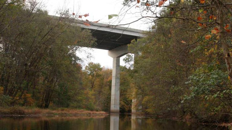 El puente desde donde se suicidó está protegido con una valla.