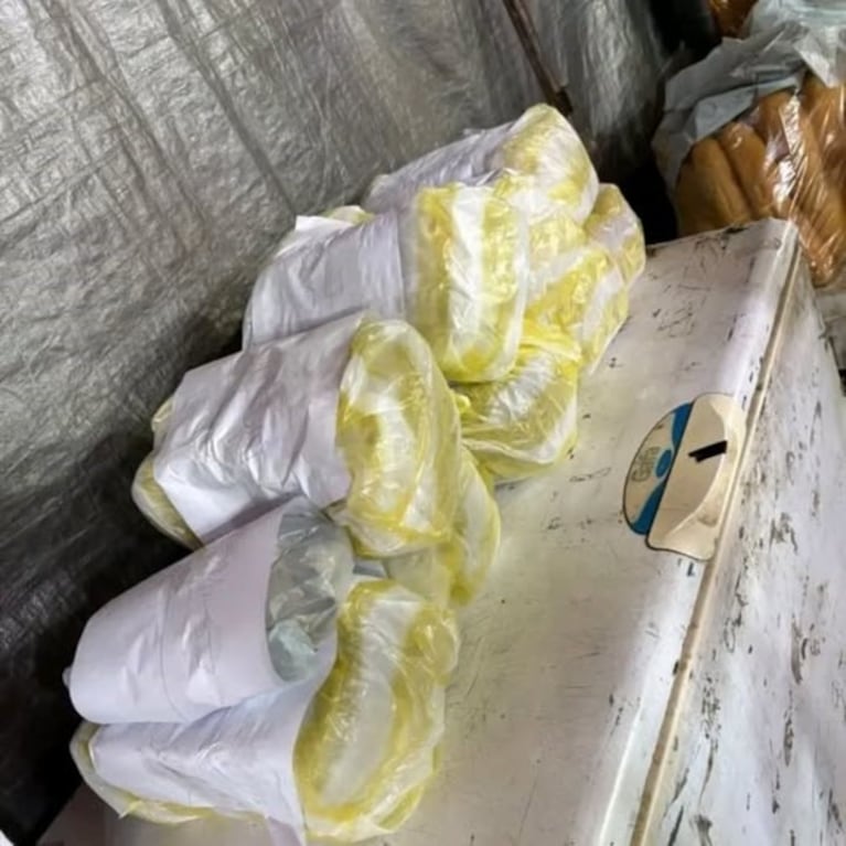 El puesto que vendía milanesas de cartón en Santiago del Estero. (Imagen: gentileza Clarín).