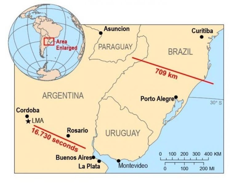 El rayo más largo del mundo fue registrado en Córdoba: cuánto duró
