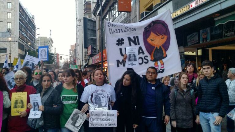 El reclamo de Justicia y prevención se renovó en el centro cordobés y el país. Foto: Karina Vallori / ElDoce.tv.