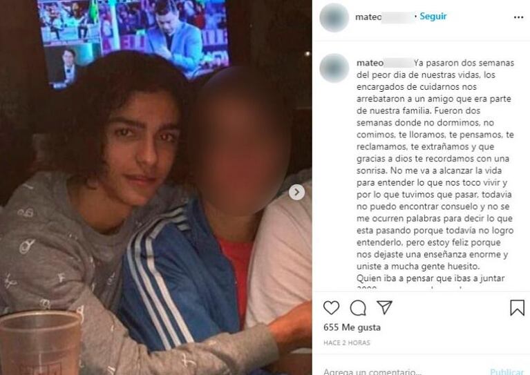 El reclamo de la mamá de Blas a Schiaretti y la carta de uno de los amigos que iba en el auto