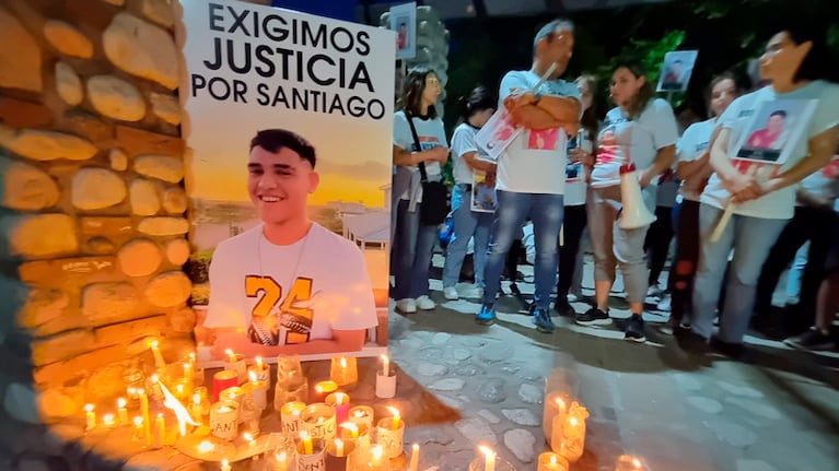 El reclamo en Traslasierra por el crimen de Santiago Aguilera.