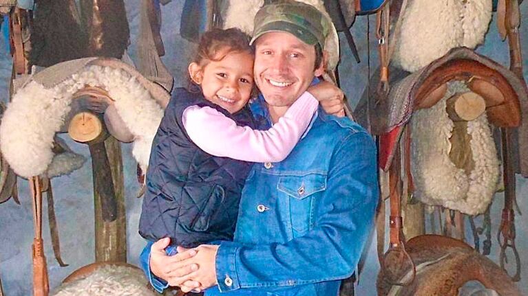 El recuerdo de Benjamín Vicuña junto a su hija Blanca.