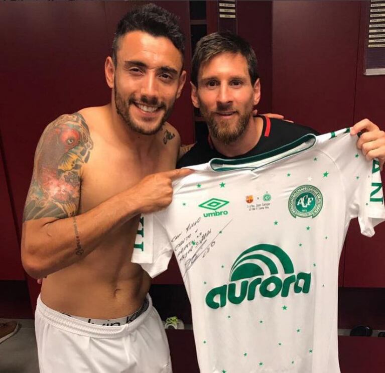 El regalo doble de Messi para un sobreviviente del Chapecoense