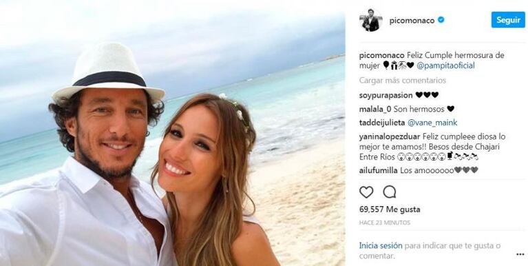 El regalo romántico y especial de Pico a Pampita en su cumpleaños