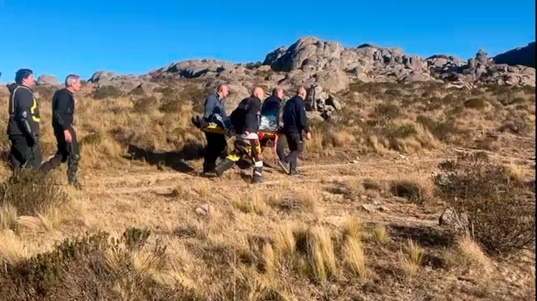 El rescate aéreo en Alpa Corral.
