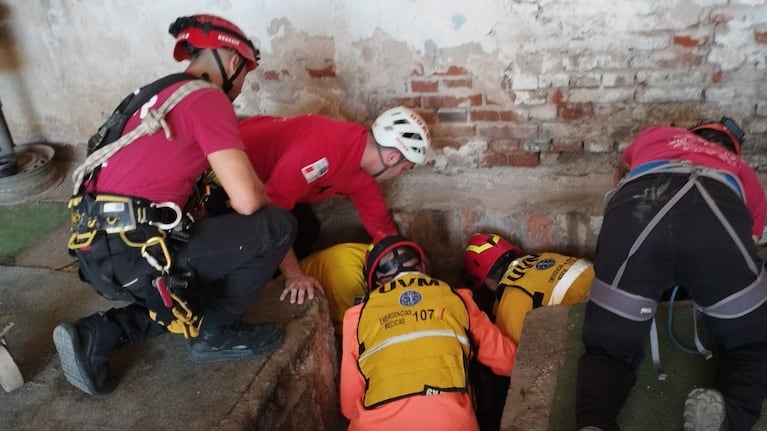 El rescate fue en barrio Talleres.