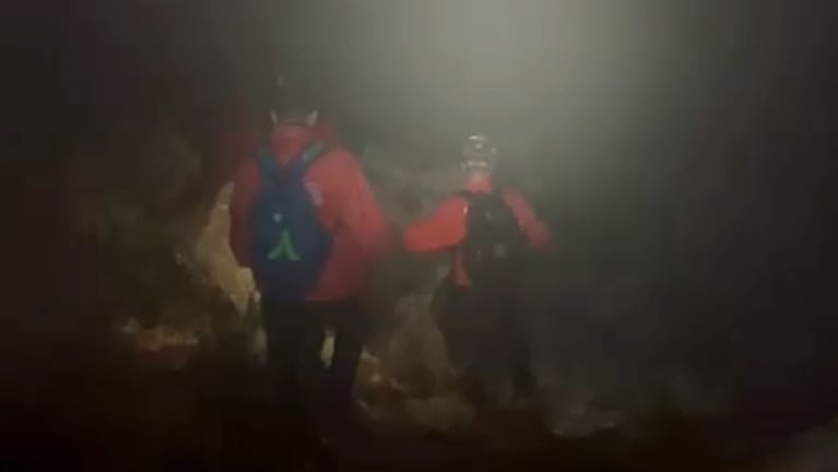 El rescate se realizó camino a la Casita de Cristal.