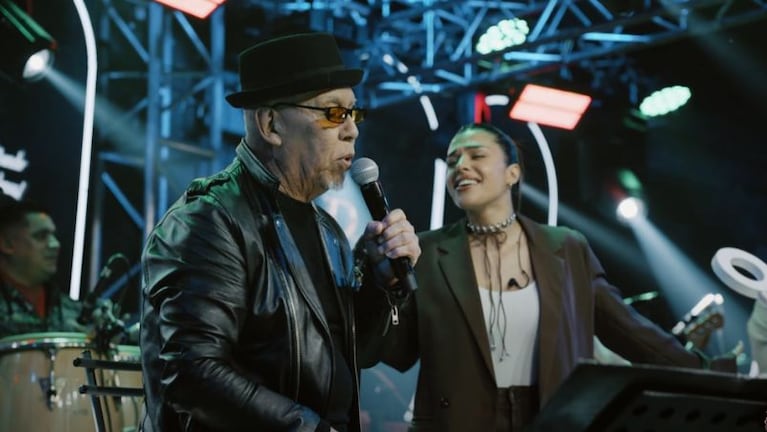 El Rey Pelusa cantó junto a Euge Quevedo.