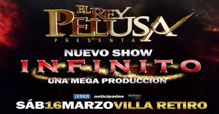 El Rey Pelusa prepara un show histórico