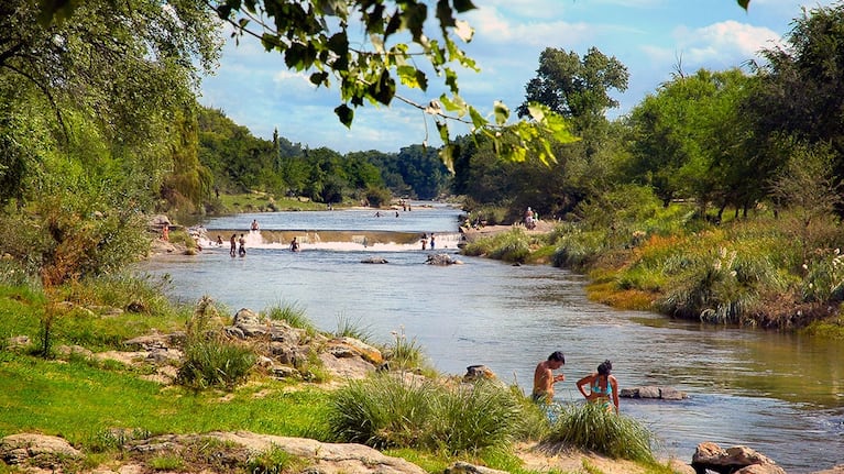 El río de montaña de Los Reartes. 