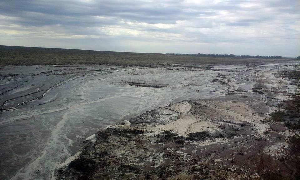 El río nuevo que apareció en la zona de Chaján. Fotos: Hernan Lepori.