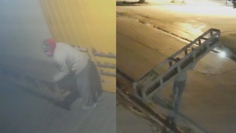 El robo de un banco en barrio Los Sauces.