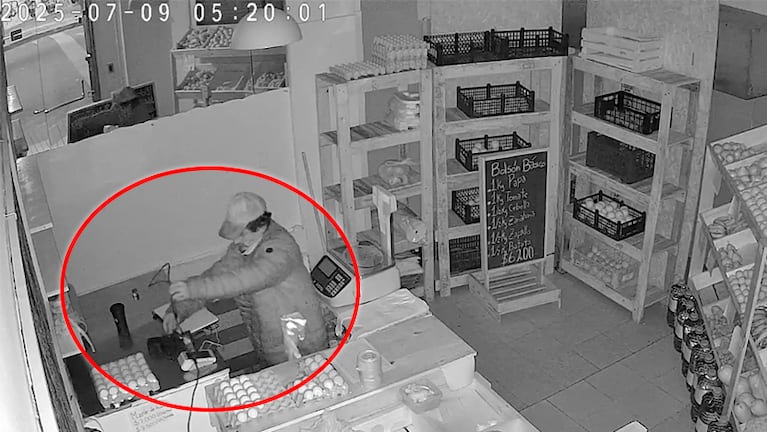 El robo en la verdulería de Nueva Córdoba.