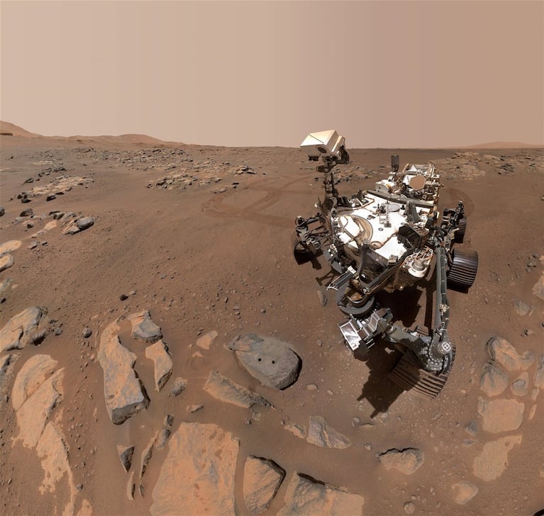 El rover Perseverance fue lanzado en julio de 2020 y aterrizó en Marte en febrero de 2021. Foto: National Geographic