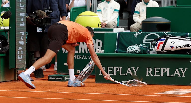 El ruso Medvedev estalló de furia y fue viral.