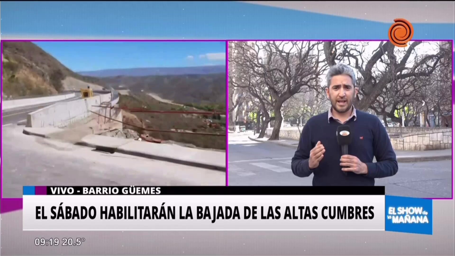 El sábado habilitarán la nueva bajada de las Altas Cumbres